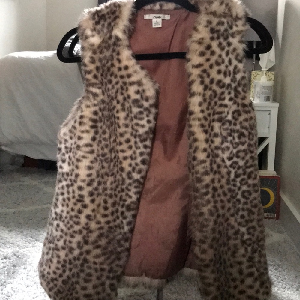 Faux fur vest